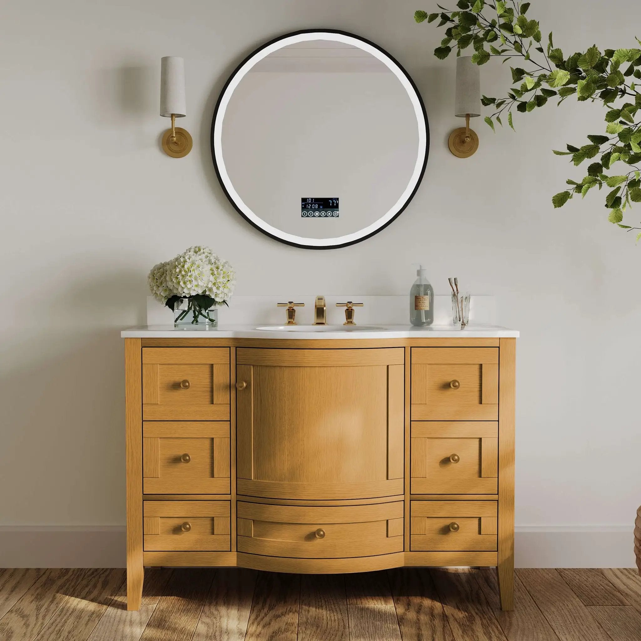 Lauren Bathroom Vanity Collection in Sienna Finish by Ancerre Designs