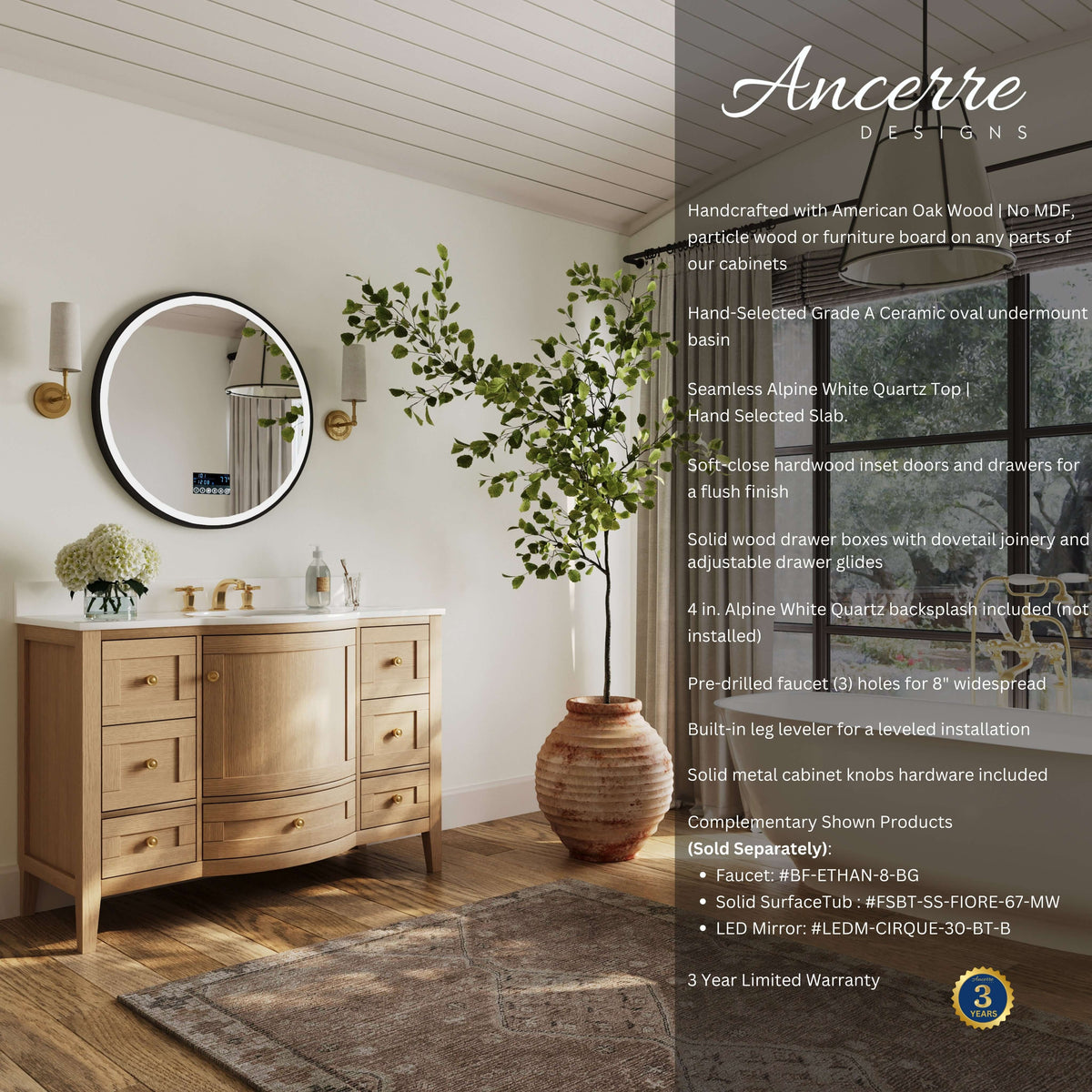 Lauren 42" Bath Vanity Set, photo 3 of 22