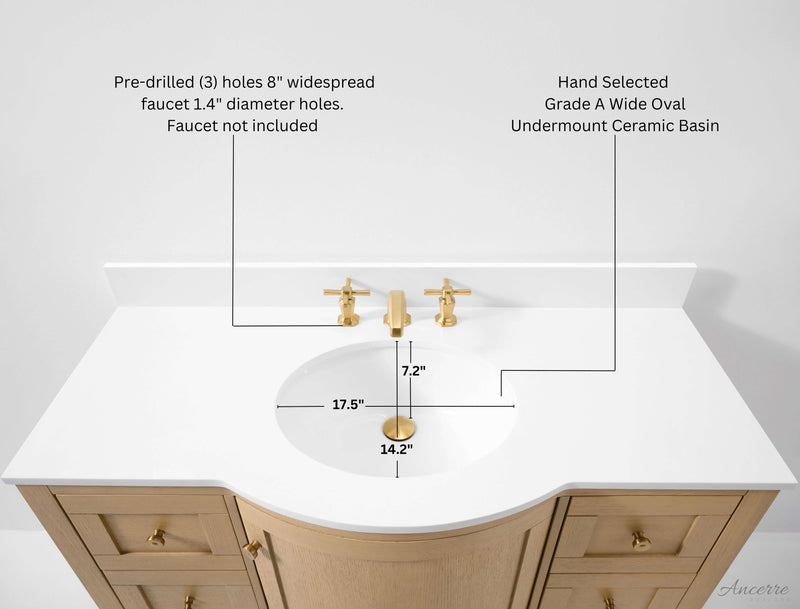 Lauren 48" Bath Vanity Set by Ancerre Designs