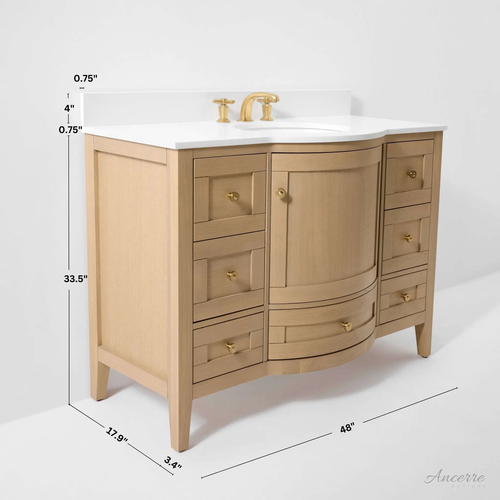 Lauren 48" Bath Vanity Set by Ancerre Designs