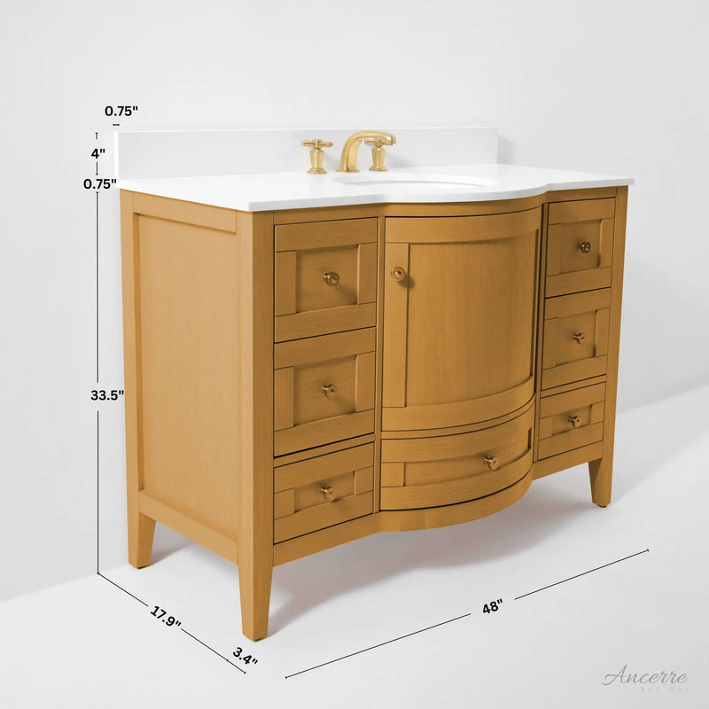 Lauren Bathroom Vanity Collection in Sienna Finish by Ancerre Designs