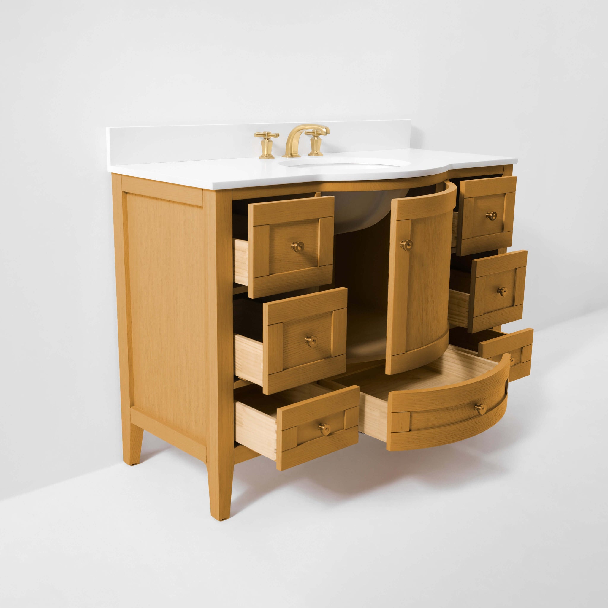 Lauren Bathroom Vanity Collection in Sienna Finish by Ancerre Designs