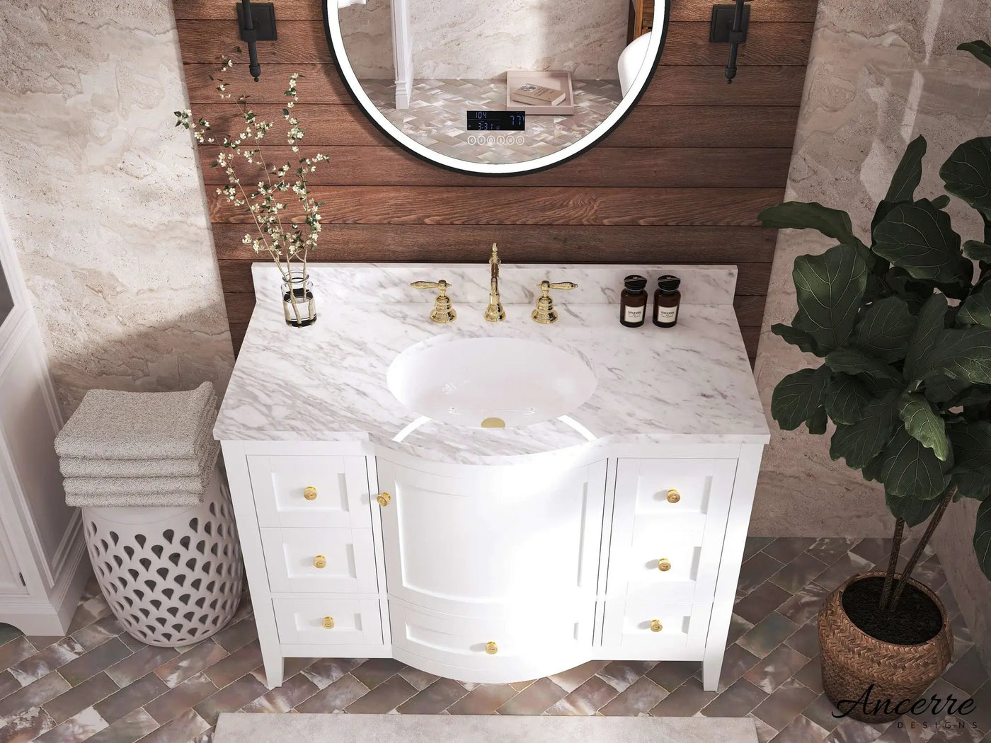 Lauren 48" Bath Vanity Set by Ancerre Designs