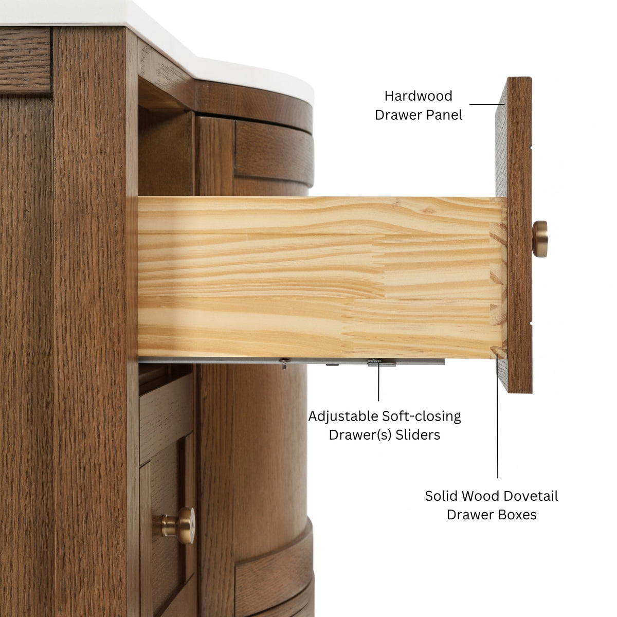 Lauren 42" Bath Vanity Set, detail