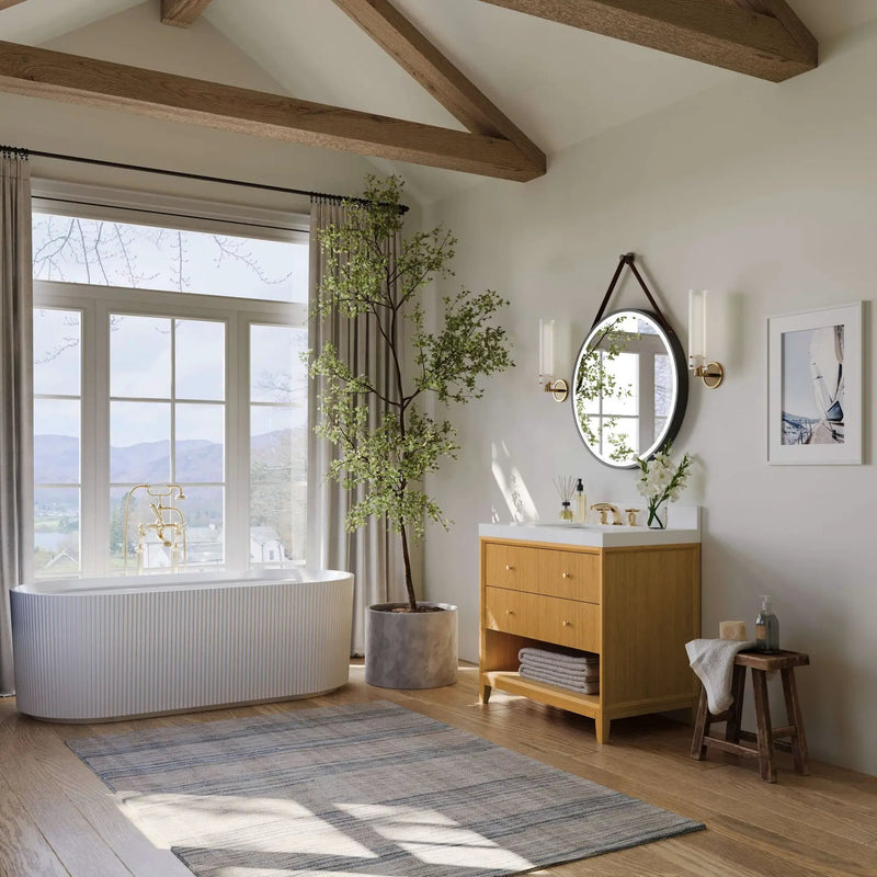 Momo Bathroom Vanity Collection in Sienna Finish by Ancerre Designs
