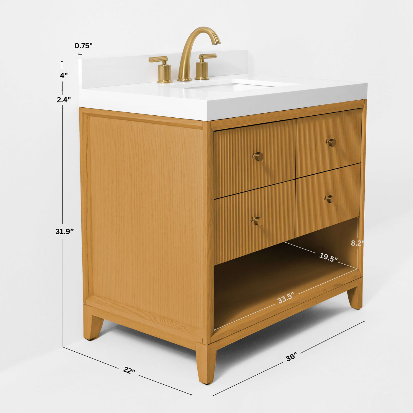 Momo Bathroom Vanity Collection in Sienna Finish by Ancerre Designs
