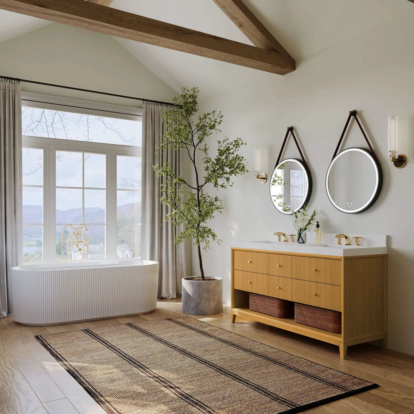 Momo Bathroom Vanity Collection in Sienna Finish by Ancerre Designs