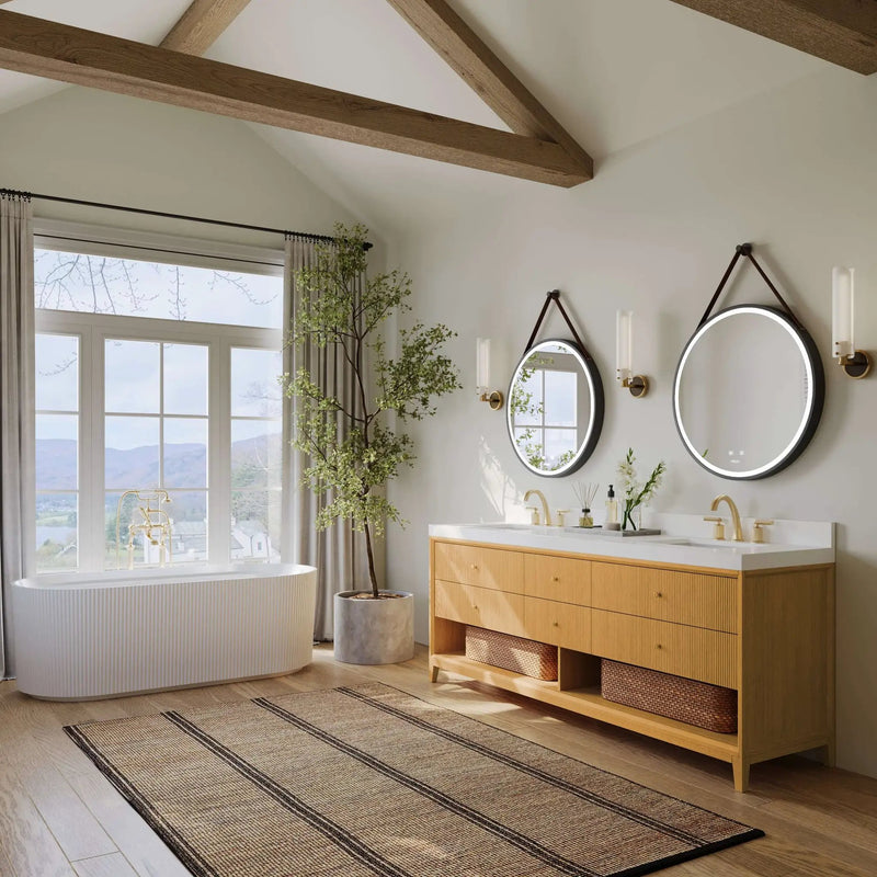 Momo Bathroom Vanity Collection in Sienna Finish by Ancerre Designs