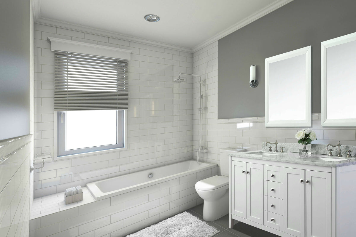 Shelton 60" Bath Vanity Set, installed in a room