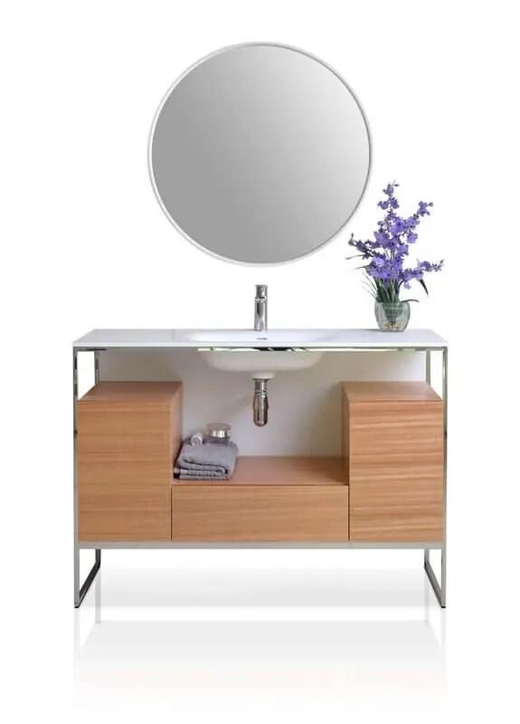 Tory Bathroom Vanity with Solid Surface Top Cabinet Set with Mirror by Ancerre Designs