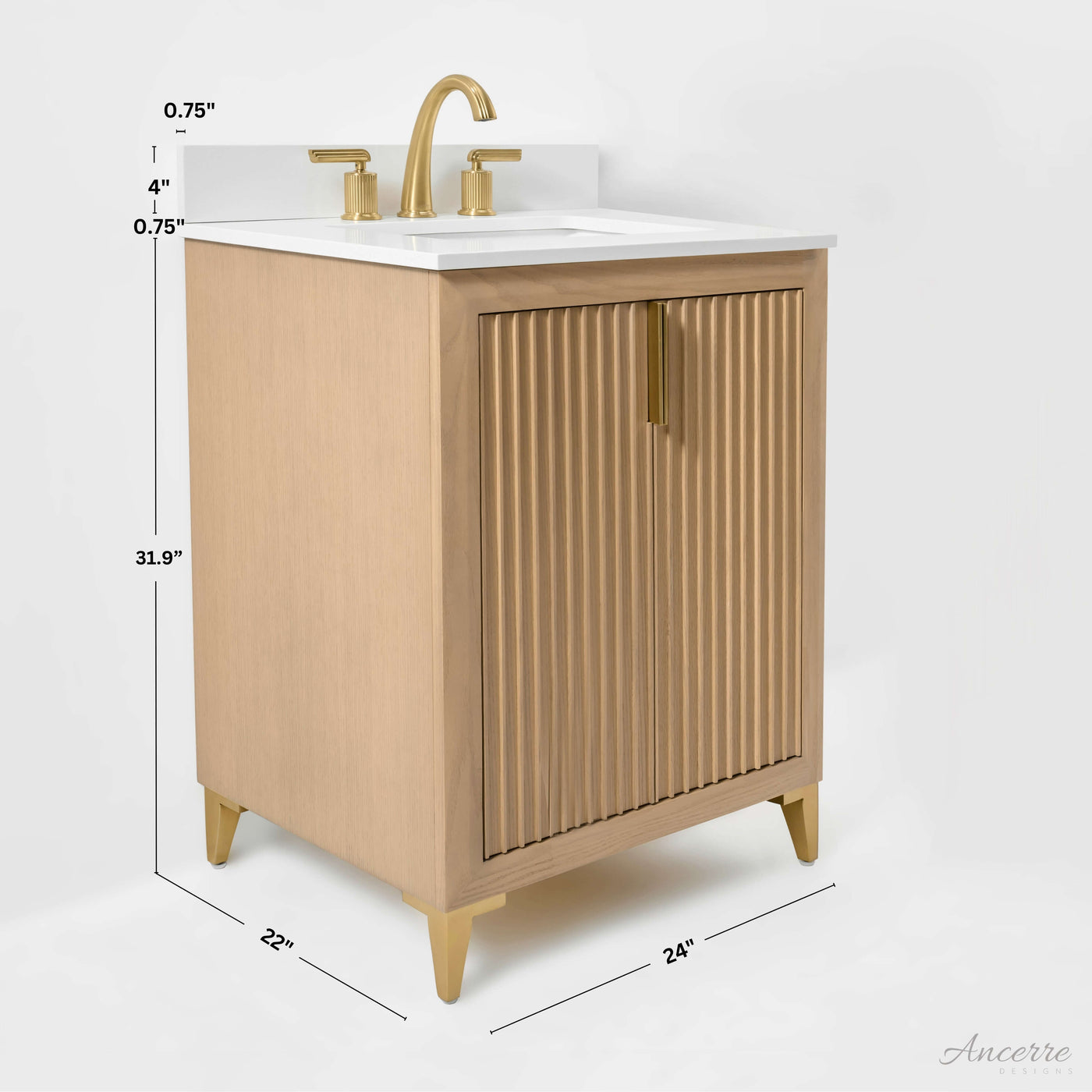 Turlington 24" Bath Vanity Set by Ancerre Designs