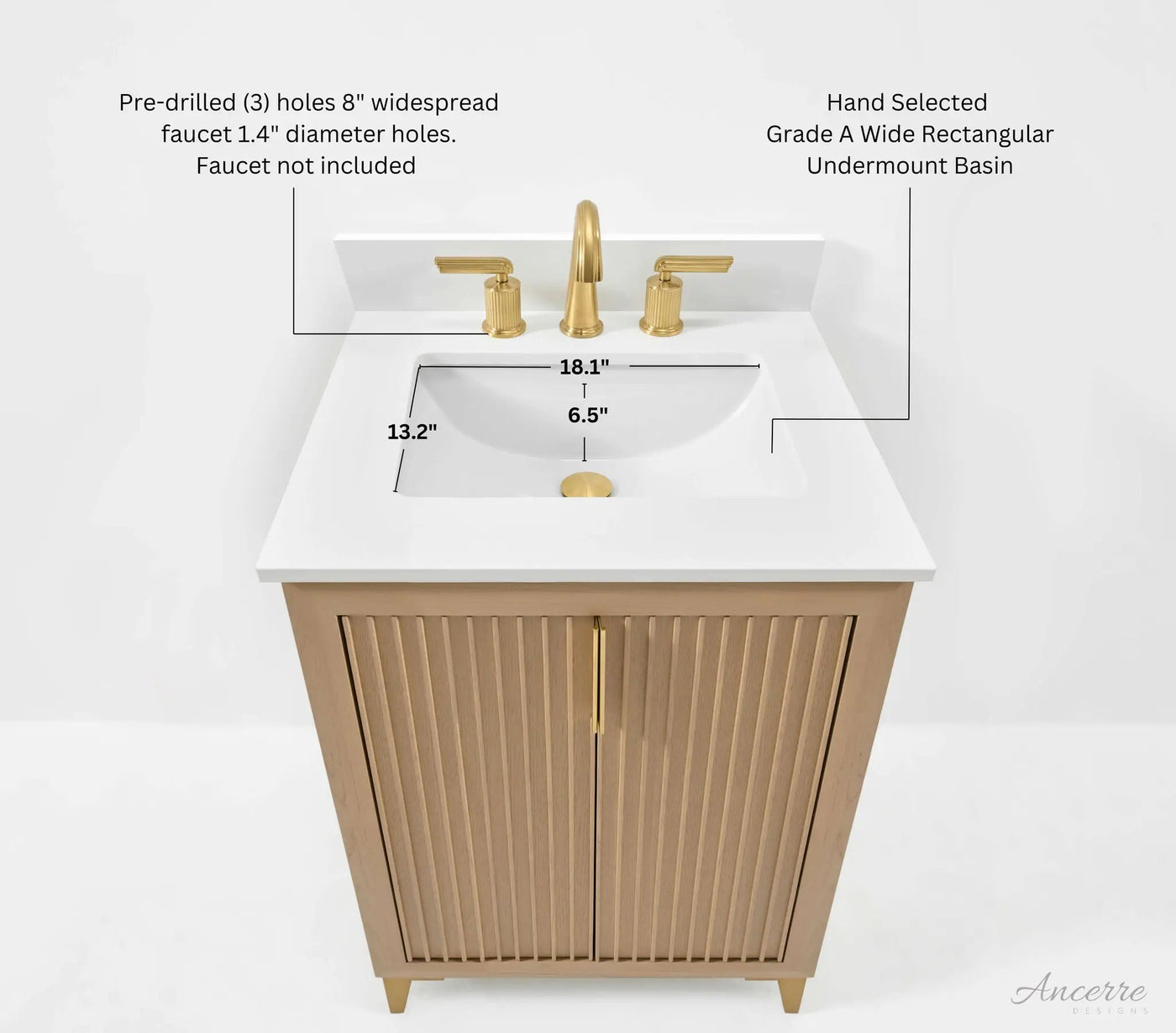 Turlington 24" Bath Vanity Set by Ancerre Designs