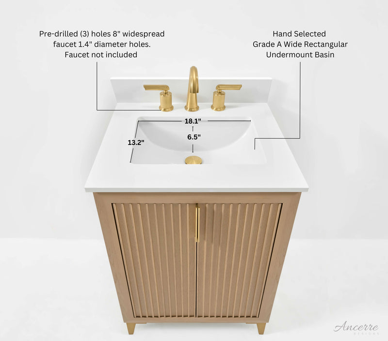 Turlington 24" Bath Vanity Set by Ancerre Designs