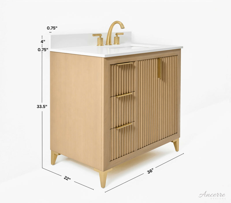 Turlington 36" Bath Vanity Set by Ancerre Designs