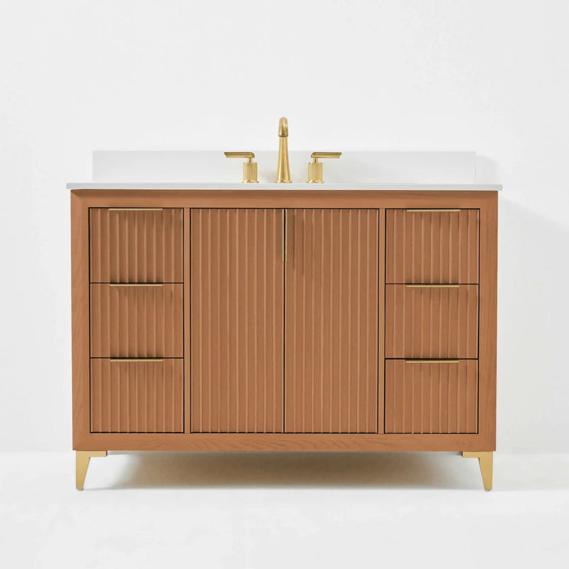 Turlington Bathroom Vanity Collection in Sienna Finish by Ancerre Designs