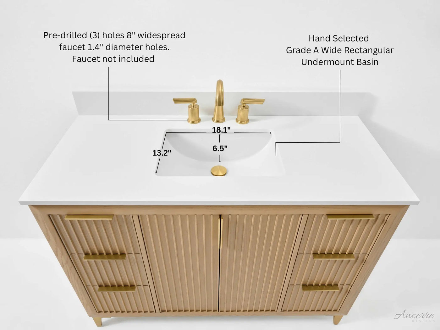 Turlington 48" Bath Vanity Set by Ancerre Designs
