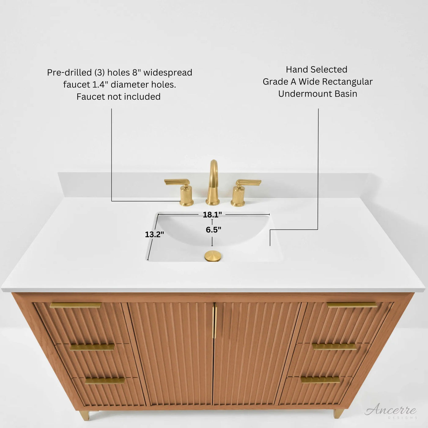 Turlington 48" Bath Vanity Set by Ancerre Designs