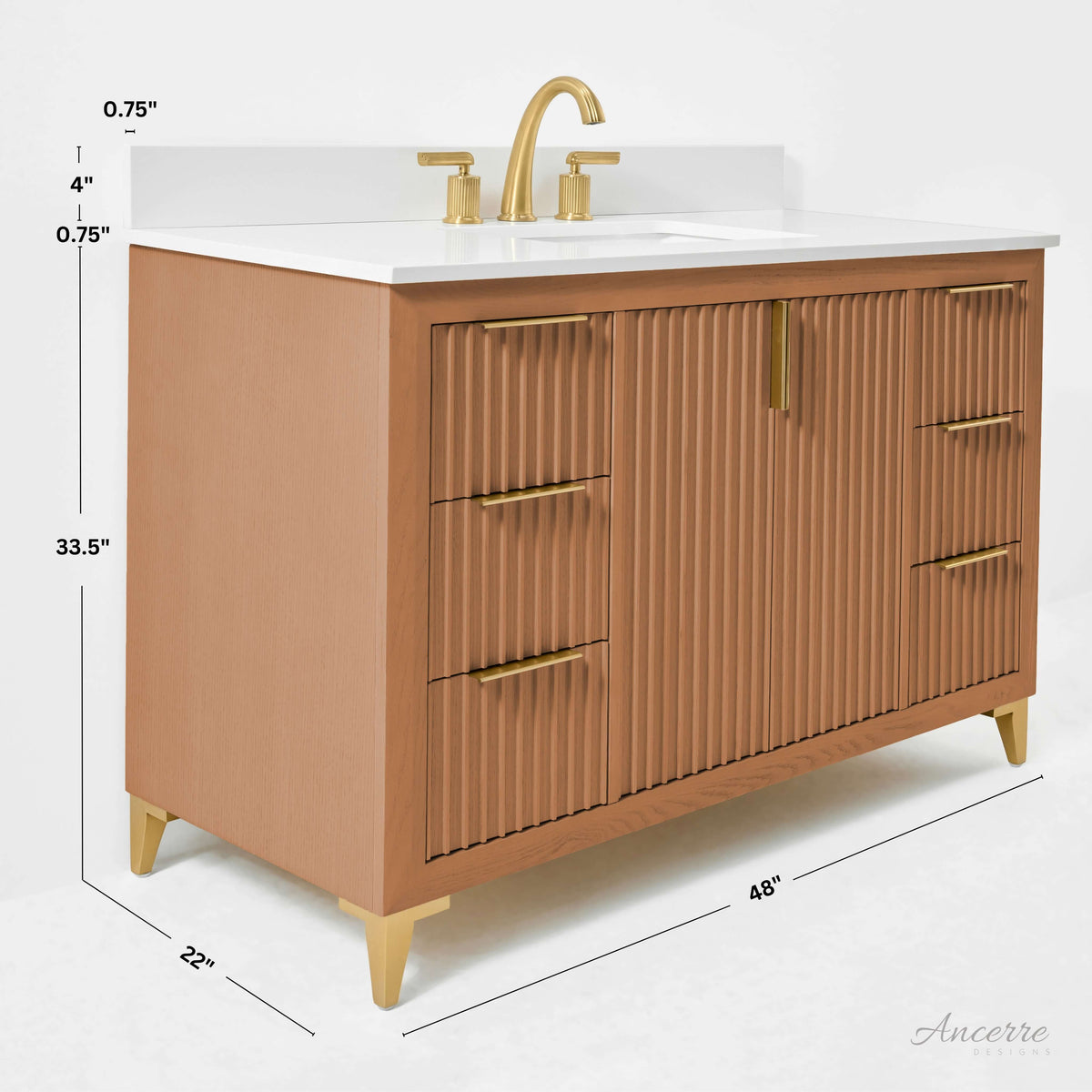 Turlington Bathroom Vanity Collection in Sienna Finish, photo 19 of 40