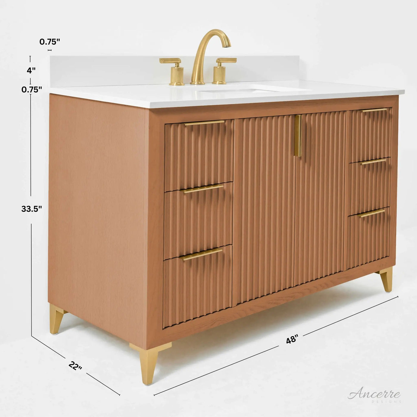 Turlington 48" Bath Vanity Set by Ancerre Designs