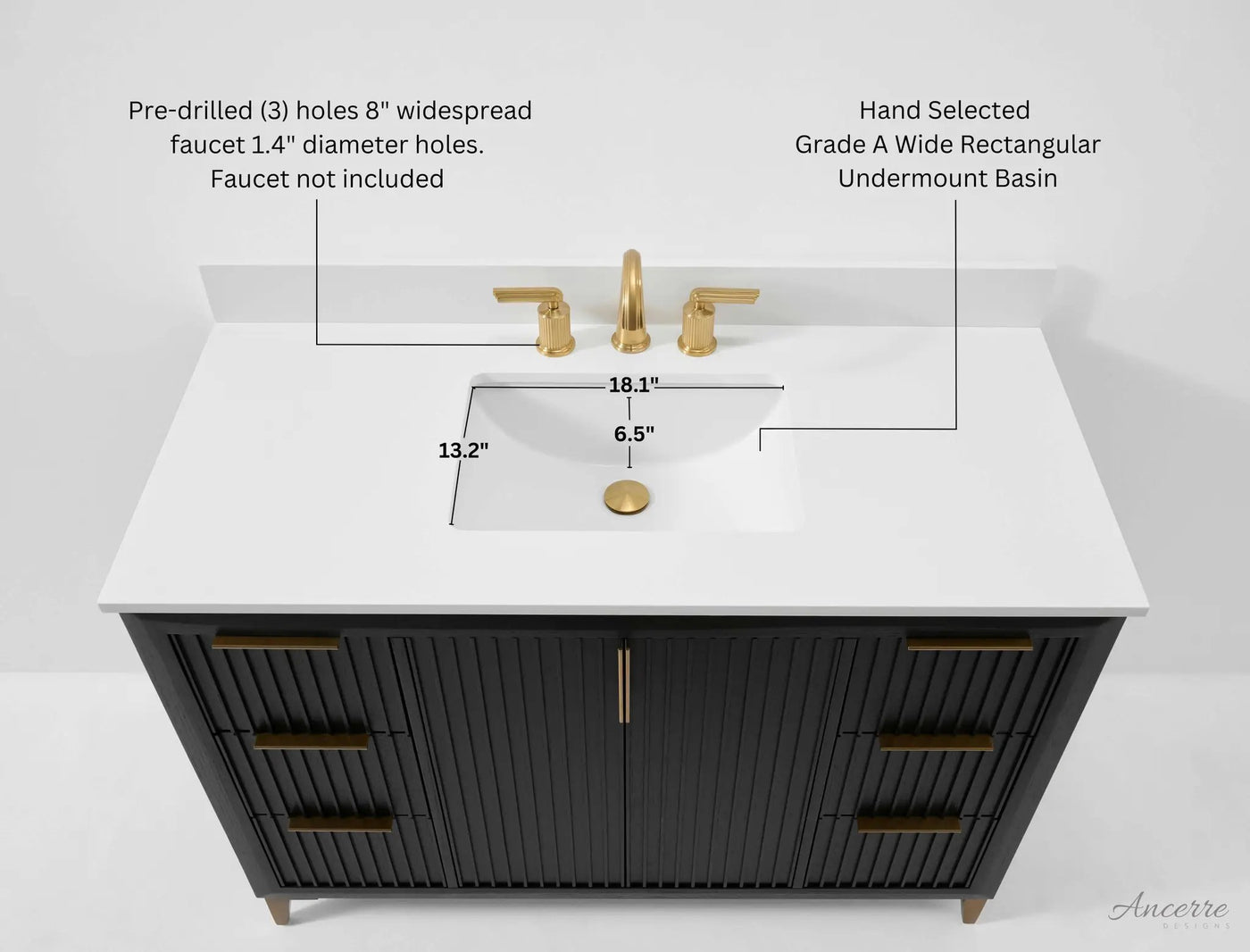 Turlington 48" Bath Vanity Set by Ancerre Designs