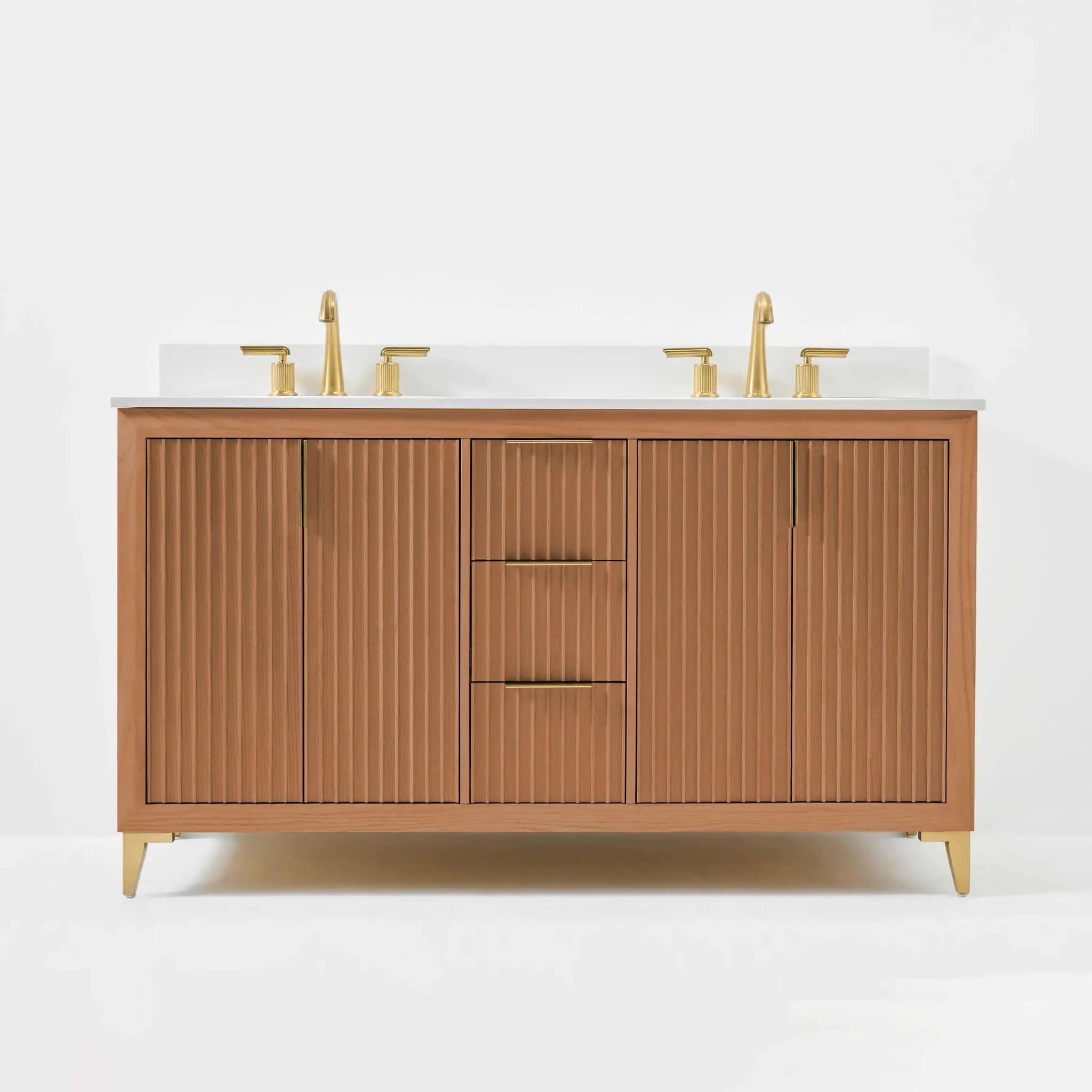 Turlington Bathroom Vanity Collection in Sienna Finish by Ancerre Designs