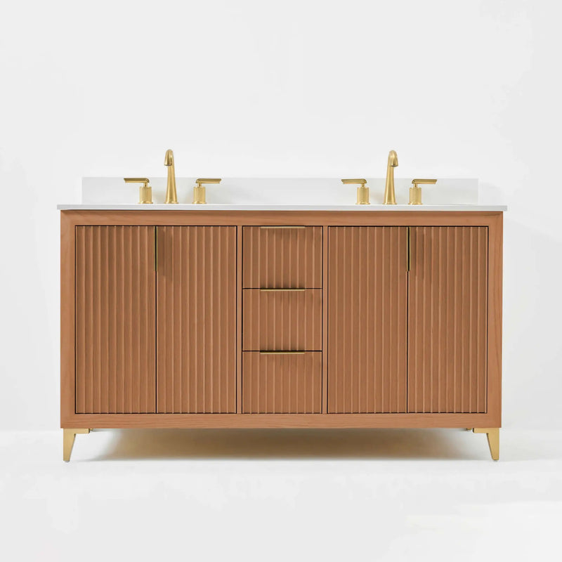 Turlington Bathroom Vanity Collection in Sienna Finish by Ancerre Designs
