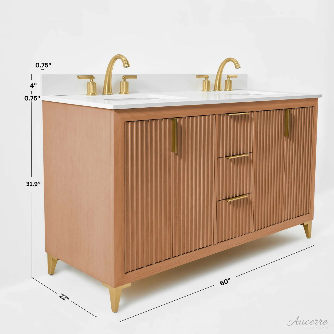 Turlington 60" Bath Vanity Set by Ancerre Designs