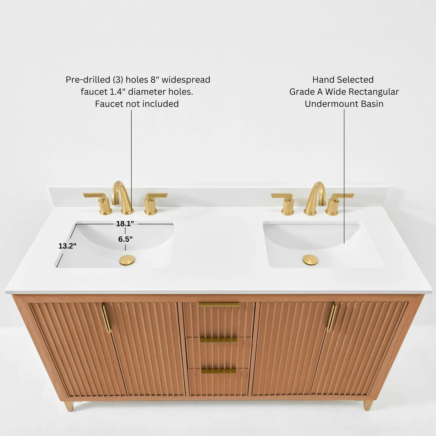 Turlington Bathroom Vanity Collection in Sienna Finish by Ancerre Designs
