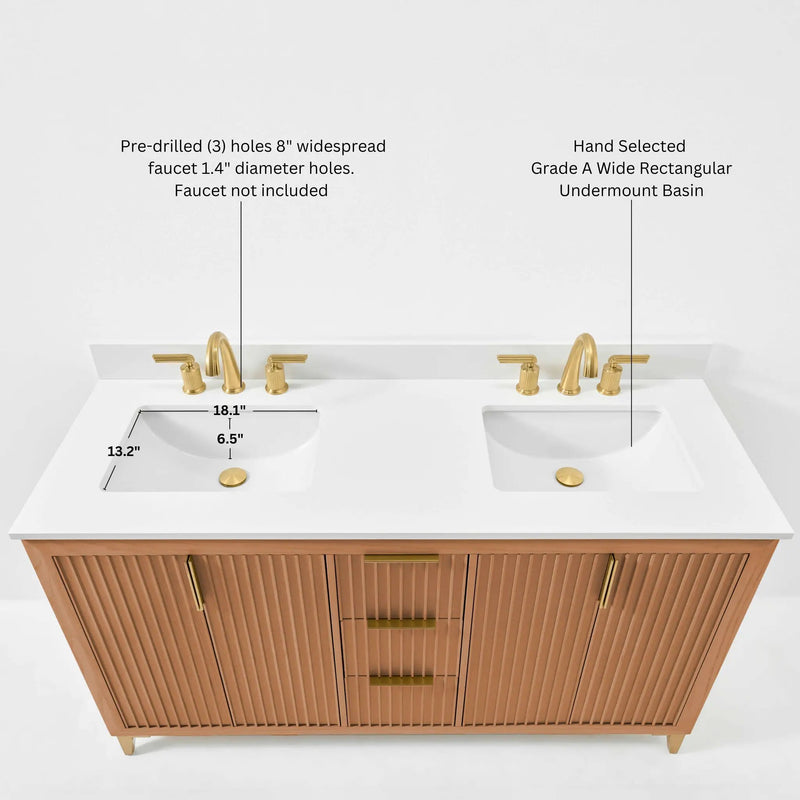 Turlington 60" Bath Vanity Set by Ancerre Designs