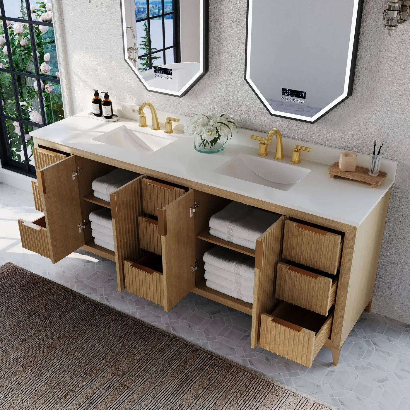 Turlington 84" Bath Vanity Set by Ancerre Designs