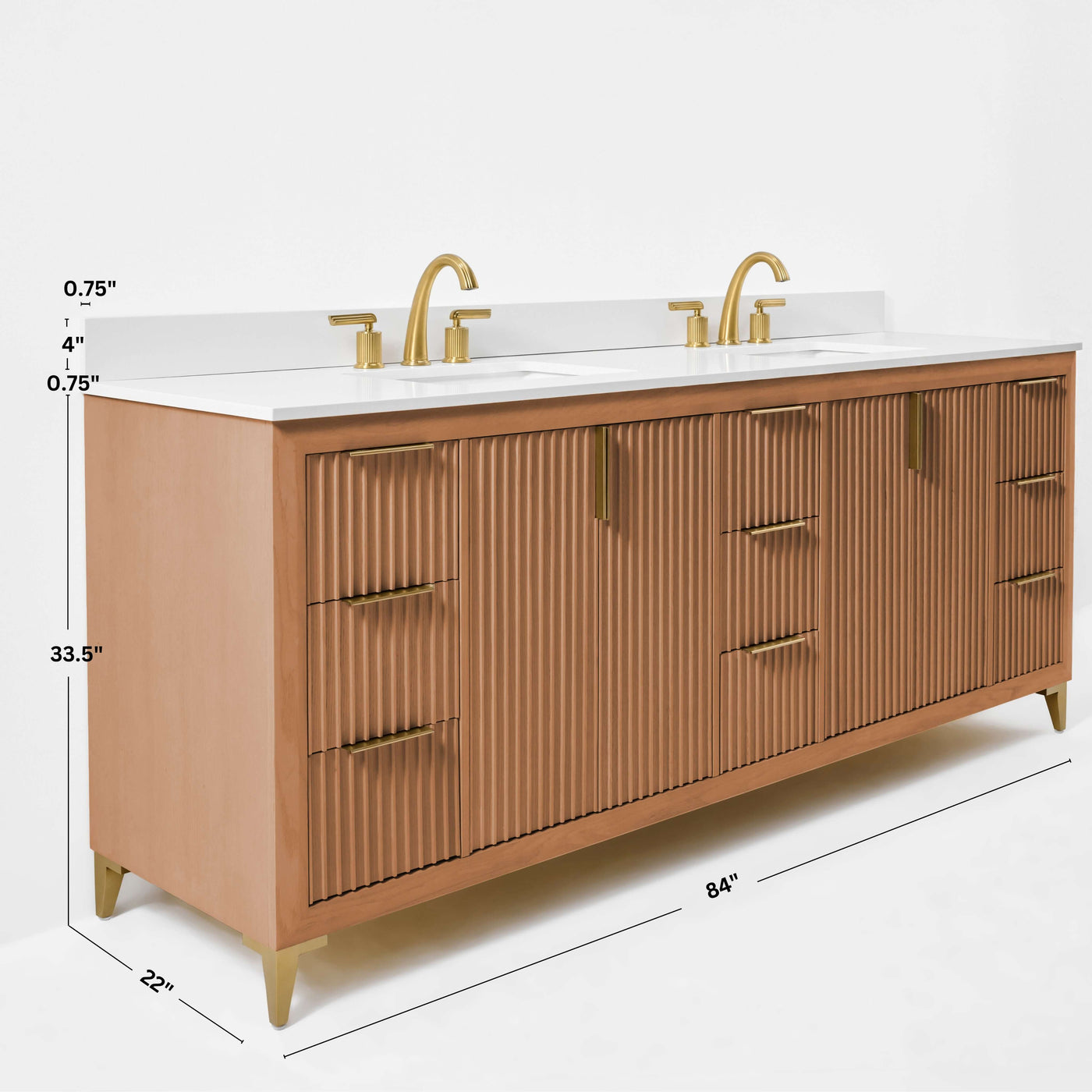 Turlington 84" Bath Vanity Set by Ancerre Designs