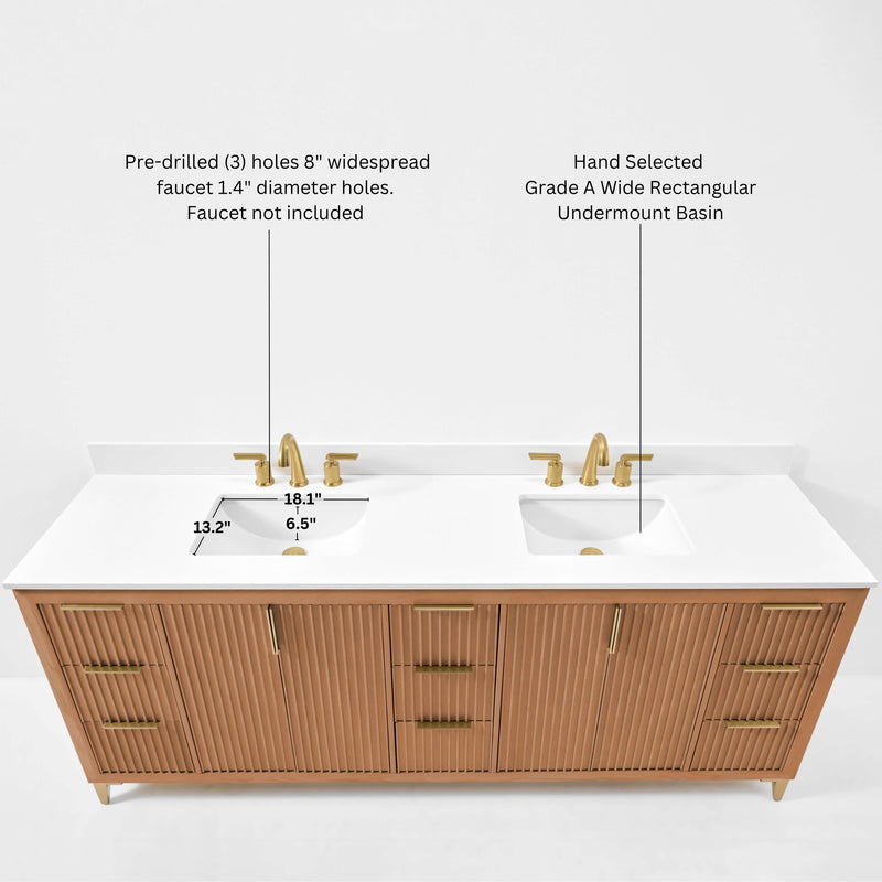 Turlington 84" Bath Vanity Set by Ancerre Designs