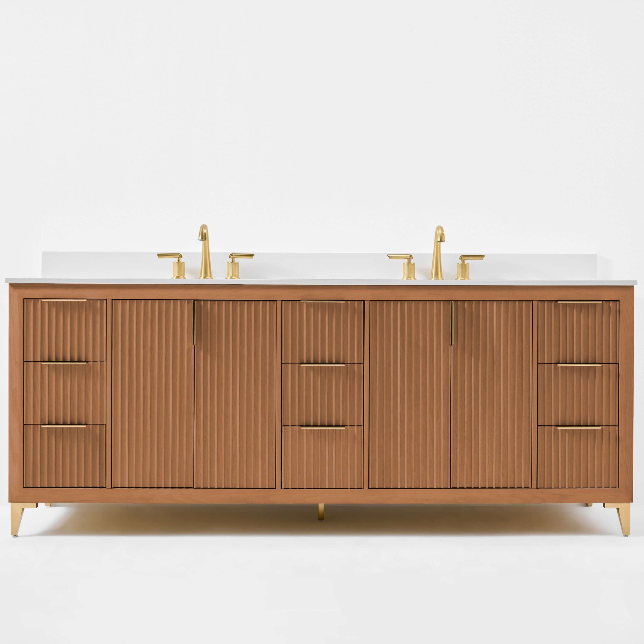 Turlington Bathroom Vanity Collection in Sienna Finish by Ancerre Designs