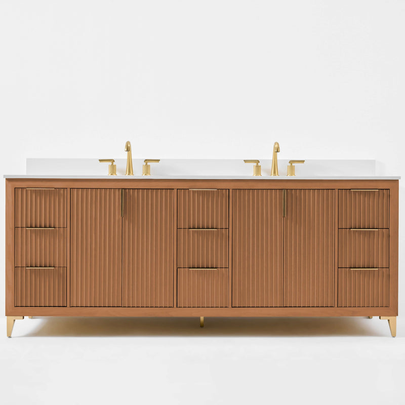Turlington Bathroom Vanity Collection in Sienna Finish by Ancerre Designs