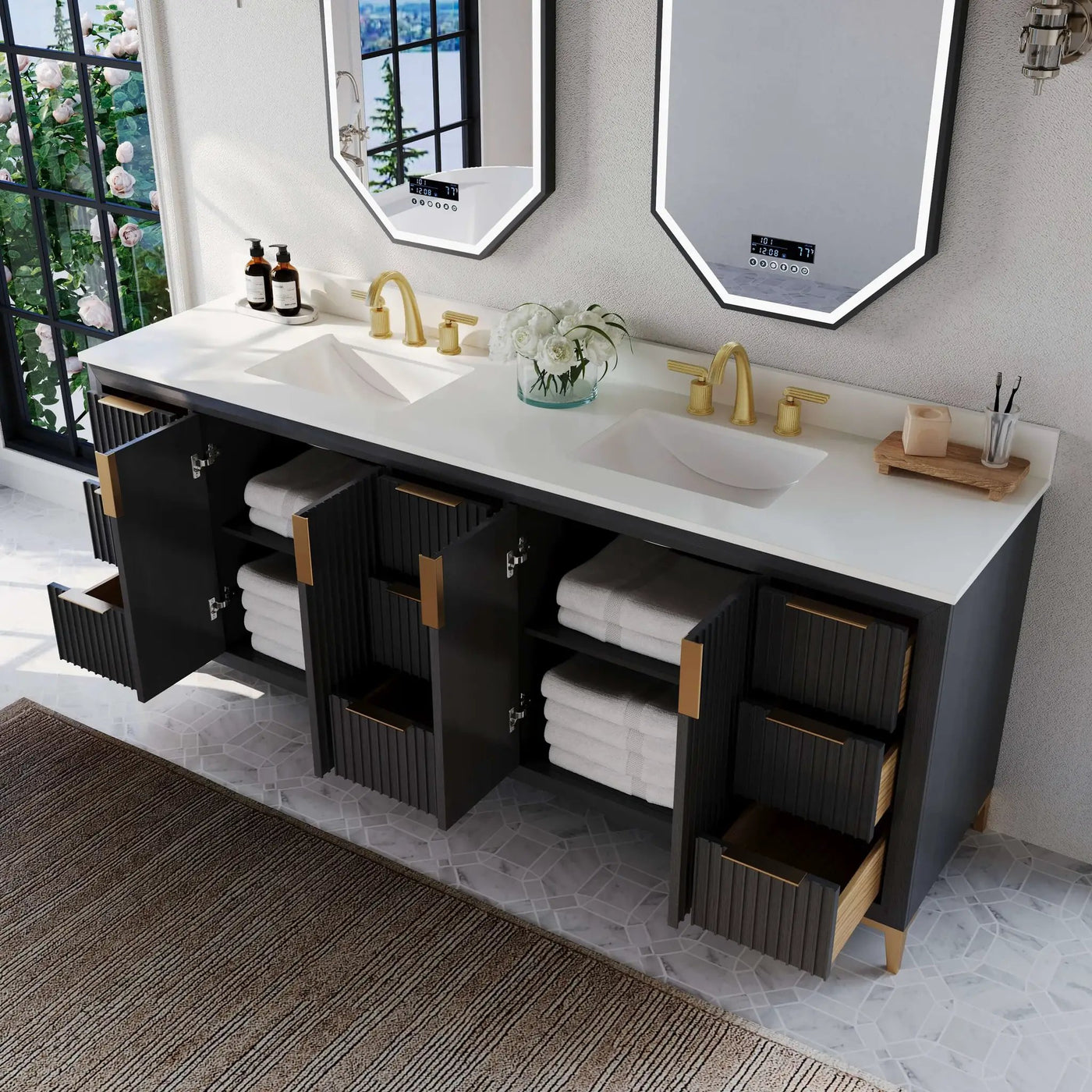 Turlington 84" Bath Vanity Set by Ancerre Designs