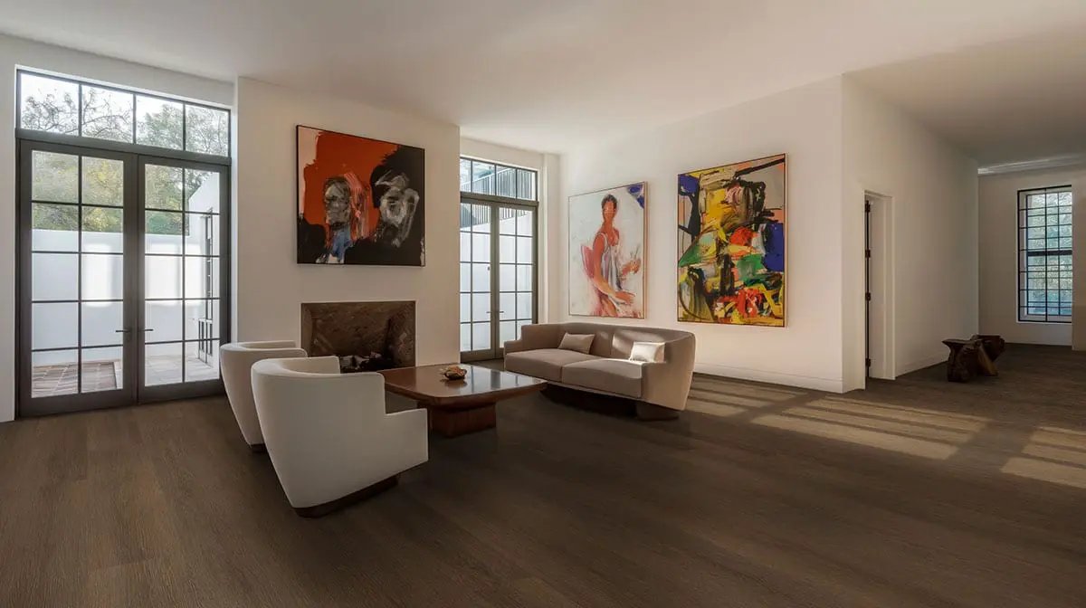 Xl Studio Adlar Semi Gloss Wood Look Lvt Moldings 12x1.25 in a finished room