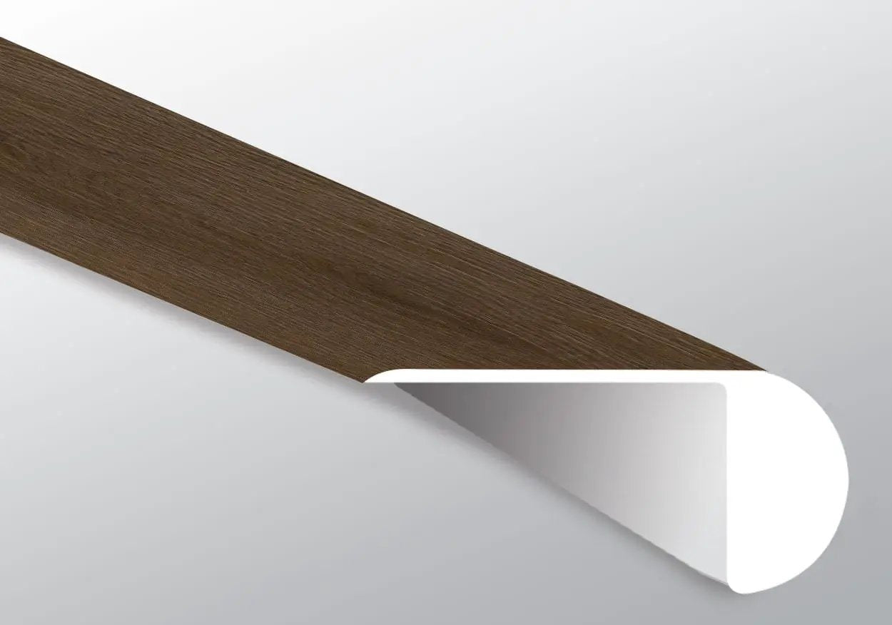 Xl Studio Adlar Semi Gloss Overlap Stair Nose Wood Look Lvt Moldings 2.23x1.03 close up
