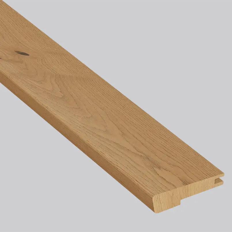 Ladson Adriel Oak Brushed Flush Stair Nose End Cap Wood Look Moldings 3x0.5 close up