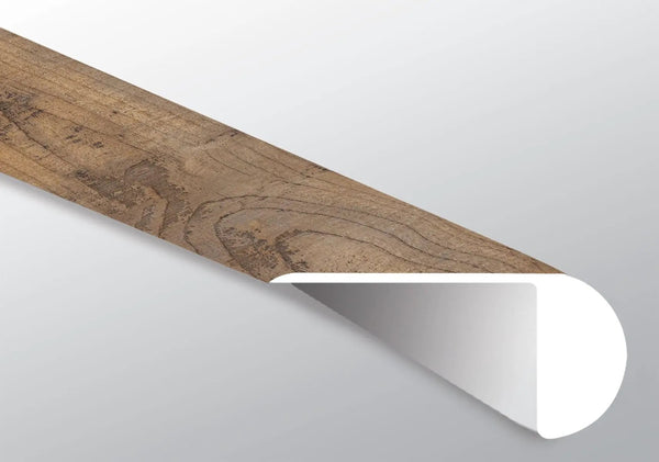 Glenridge Aged Hickory Semi Gloss Overlap Stair Nose Wood Look Lvt Moldings 2.23x1.03