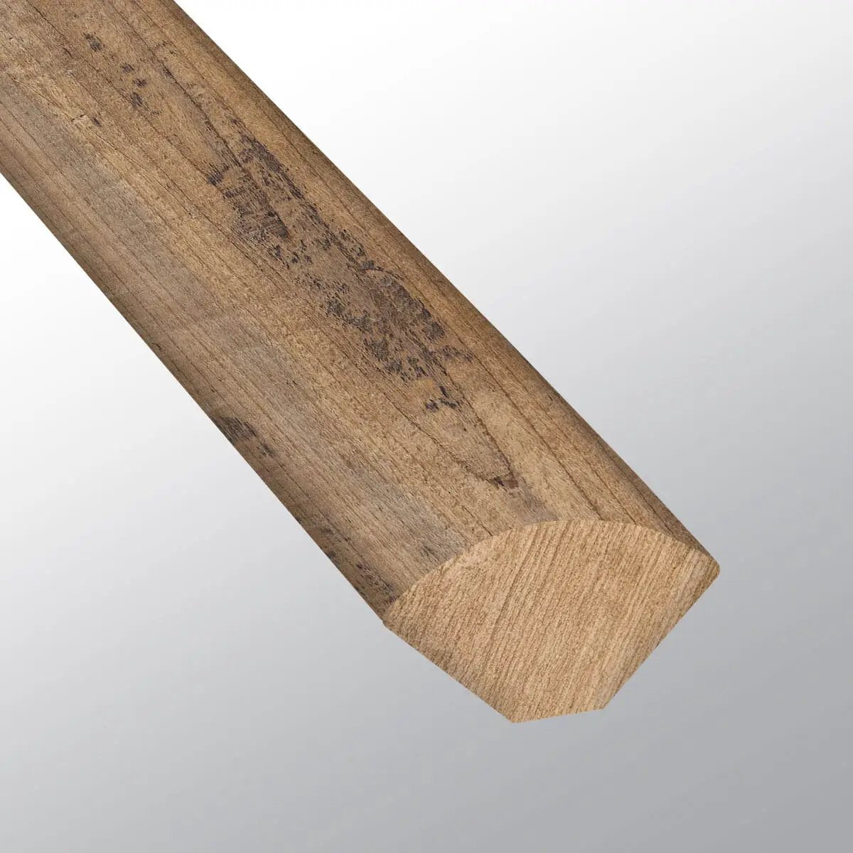 Glenridge Aged Hickory Semi Gloss Quarter Round Wood Look Lvt Moldings 0.64x0.75 close up