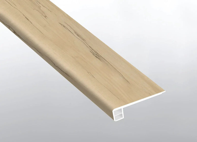 Cyrus Akadia Semi Gloss Flush Stair Nose End Cap Wood Look Lvt Moldings 2.75x0.75 close up