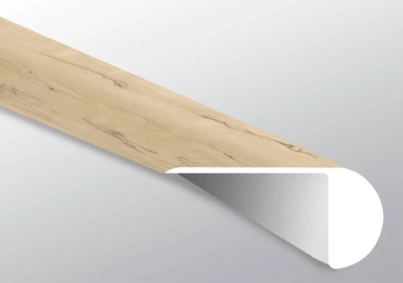 Cyrus Akadia Semi Gloss Overlap Stair Nose Wood Look Lvt Moldings 2.23x1.03 close up