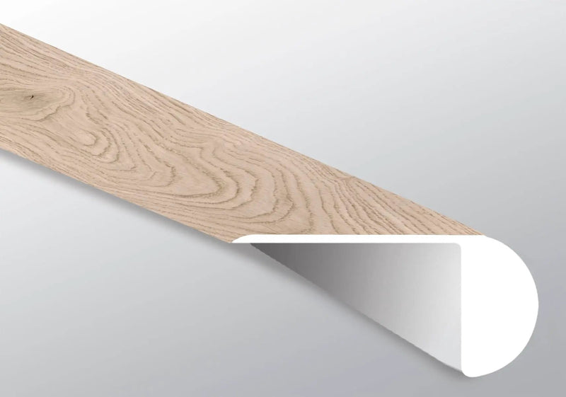 Cyrus Austell Grove Semi Gloss Overlap Stair Nose Wood Look Lvt Moldings 2.23x1.03 close up