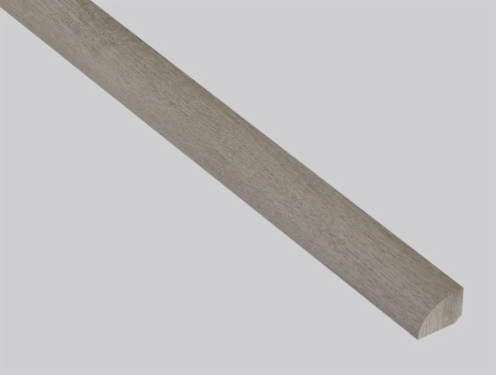 Smithcliffs Avery Ash Semi Gloss Quarter Round Wood Look Rigid Core Moldings 0.64x0.75 close up