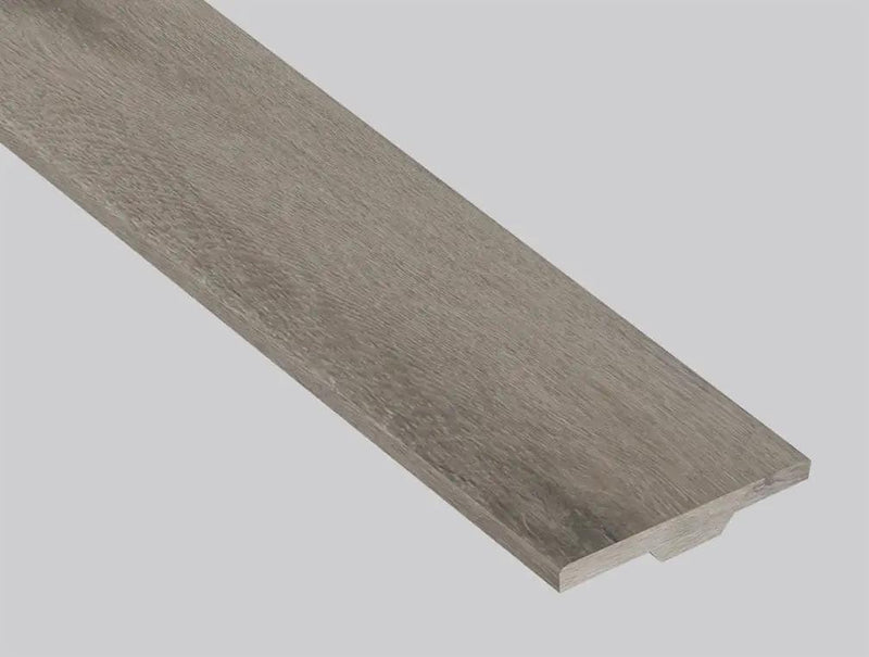 Smithcliffs Avery Ash Semi Gloss T Molding Wood Look Rigid Core Moldings 1.77x0.28 close up