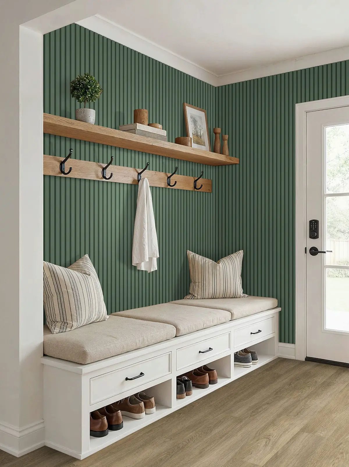 Acclima Ayla Semi Gloss Wood Look Lvt Moldings 1.5x0.25 in a finished room