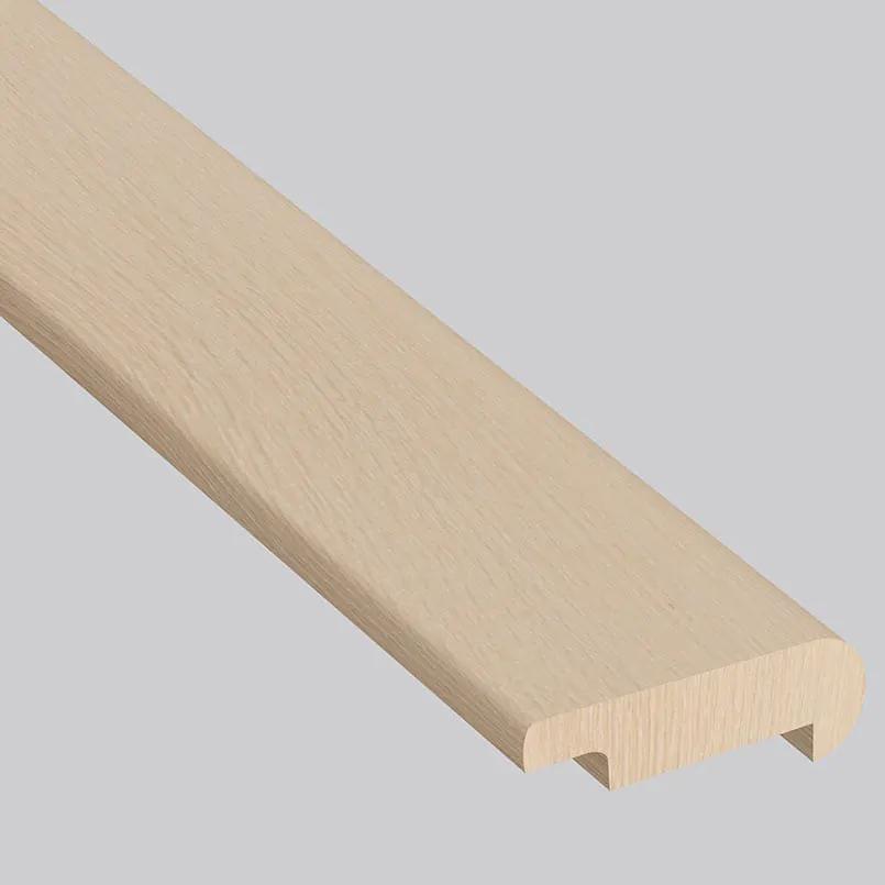 Woodhills Bali Buff Oak Wood Semi Gloss Overlap Stair Nose Look Moldings 2.23x1.03 close up