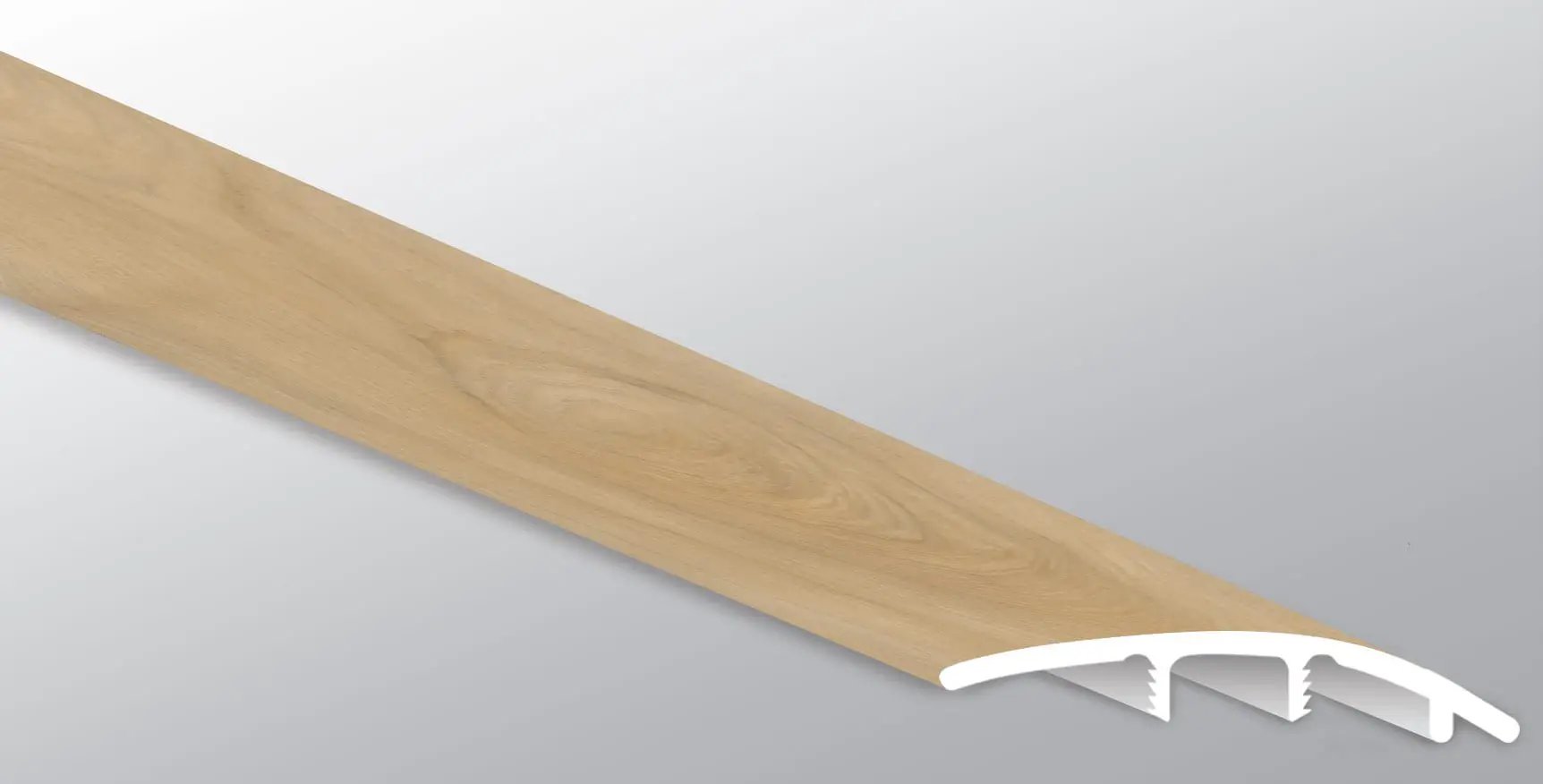 Andover Bayhill Blonde Semi Gloss Stair Riser Wood Look Lvt Moldings 1.77x0.345 close up