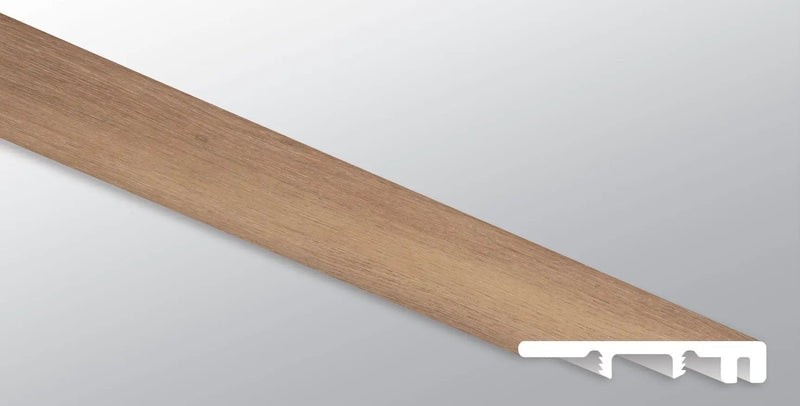Andover Bellamy Brooks Semi Gloss End Cap Wood Look Lvt Moldings 1.5x0.25 close up