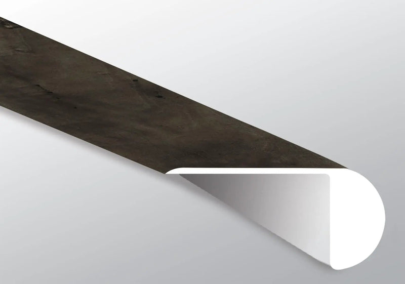 Cyrus Billingham Semi Gloss Overlap Stair Nose Wood Look Lvt Moldings 2.23x1.03 close up
